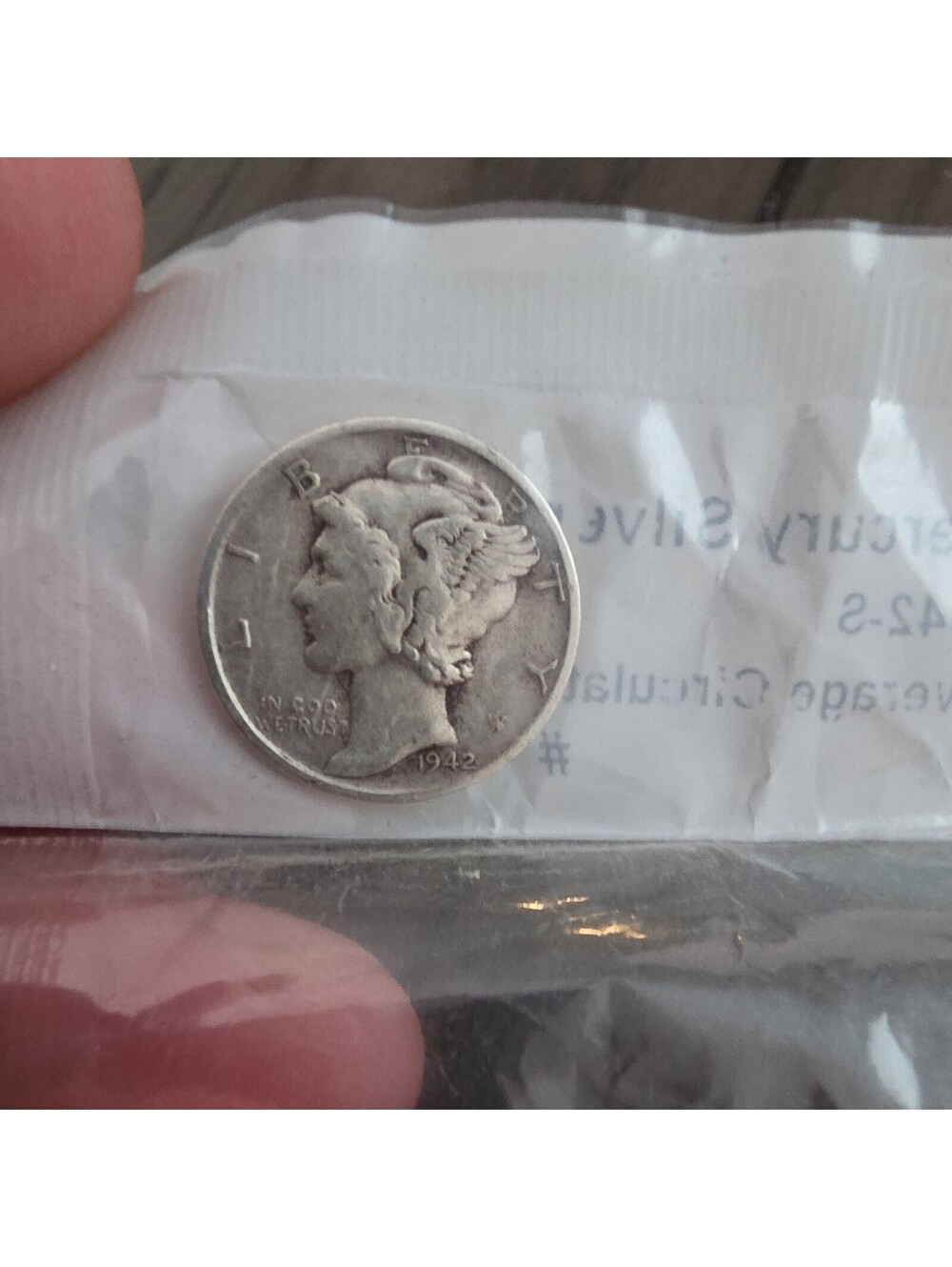 1942-S Mercury Dime - - 10 Cent Silver Coin, 90% silver!!